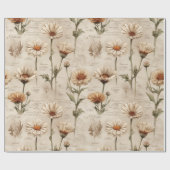 Oud botanisch bloempatroon (8) cadeaupapier (Vlak)