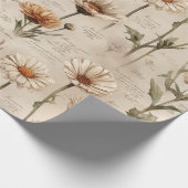 Oud botanisch bloempatroon (8) cadeaupapier (Hoek)