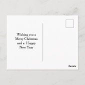 Oud botanisch kerstornament briefkaart (Achterkant)