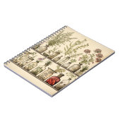 Oud botanisch kruidenreceptenboek notitieboek (Linkerzijde)