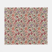 Oud botanisch paisley fleece deken (Voorkant (Horizontaal))