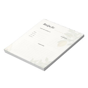 Oud botanisch recepten notitieblok