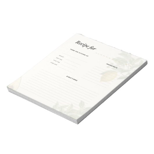 Oud botanisch recepten notitieblok (Linkerzijde)