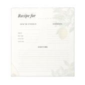 Oud botanisch recepten notitieblok (Voorkant)