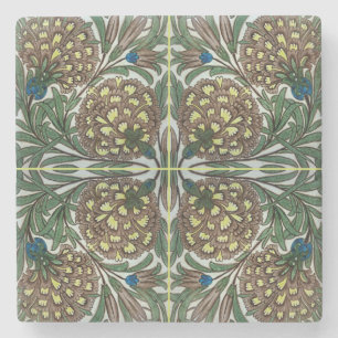 Oud botanisch Victoriaans ontwerp Stenen Onderzetter