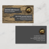 Oud Brick Wall Nieuwe Brick Laying Construction Visitekaartje (Voorkant / Achterkant)