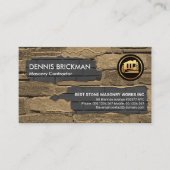 Oud Brick Wall Nieuwe Brick Laying Construction Visitekaartje (Voorkant)