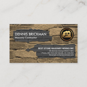 Oud Brick Wall Nieuwe Brick Laying Construction Visitekaartje