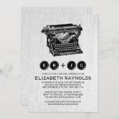 Oud briefingschoeisel voor schrijfmachines kaart (Voorkant / Achterkant)