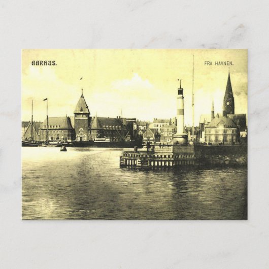 Oud Briefkaart - Aarhus, Denemarken (Voorkant)