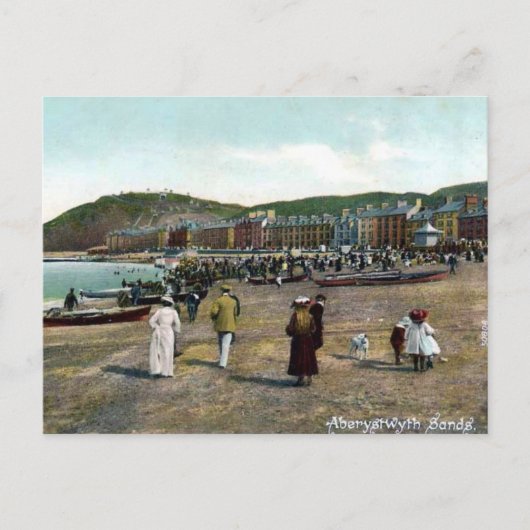 Oud Briefkaart - Aberystwyth Sands (Voorkant)