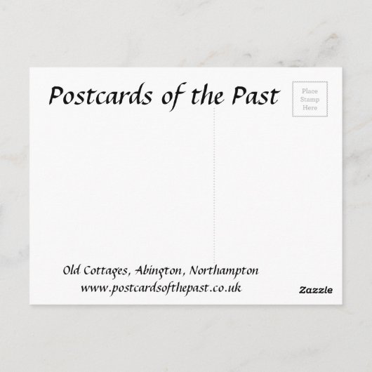 Oud Briefkaart - Abington, Northampton (Achterkant)