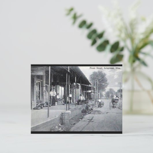 Oud Briefkaart - Ackerman, Mississippi (Staand voorkant)