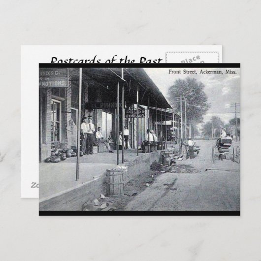Oud Briefkaart - Ackerman, Mississippi (Voorkant / Achterkant)