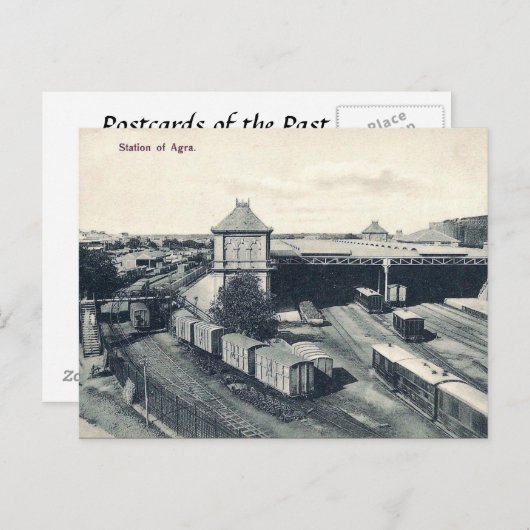 Oud Briefkaart - Agra, India (Voorkant / Achterkant)