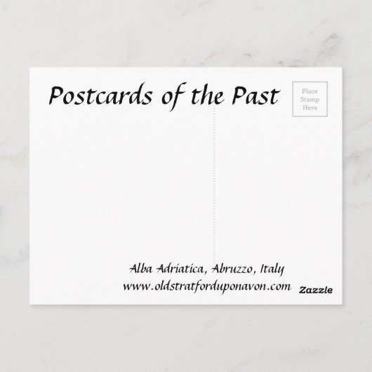 Oud Briefkaart - Alba Adriatica, Abruzzen, Italië (Achterkant)