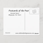 Oud Briefkaart - Albuquerque, New Mexico (Achterkant)