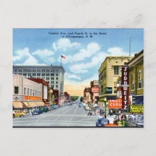 Oud Briefkaart - Albuquerque, New Mexico, Verenigd