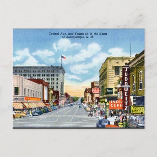 Oud Briefkaart - Albuquerque, New Mexico, Verenigd