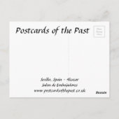 Oud Briefkaart - Alcazar, Sevilla, Spanje (Achterkant)