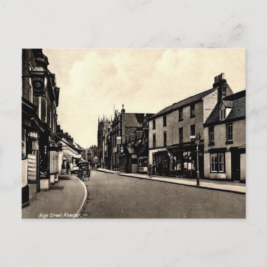 Oud Briefkaart - Alcester, Warwickshire (Voorkant)