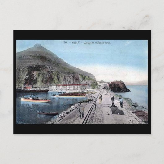 Oud Briefkaart - Algerije, Oran, la Jetee (Voorkant)