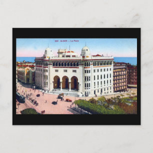 Oud Briefkaart - Algiers, Post Kantoor