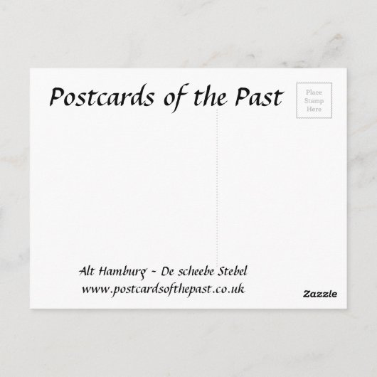 Oud Briefkaart - Alt Hamburg (Achterkant)