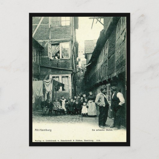 Oud Briefkaart - Alt Hamburg (Voorkant)