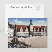 Oud Briefkaart - Altes Rathaus, Leipzig (Voorkant / Achterkant)