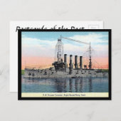 Oud Briefkaart - Amerikaans kruiser "Colorado" (Voorkant / Achterkant)