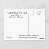 Oud Briefkaart - Amerikaans President George Washi (Achterkant)