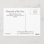 Oud Briefkaart - Amerikaans President William Harr (Achterkant)