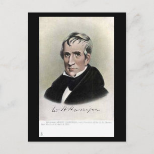 Oud Briefkaart - Amerikaans President William Harr