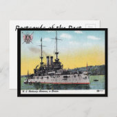 Oud Briefkaart - Amerikaans slagschip "Alabama" (Voorkant / Achterkant)