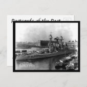 Oud Briefkaart - Amerikaans slagschip "Arizona" (Voorkant / Achterkant)