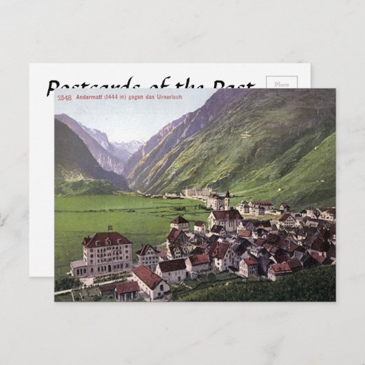 Oud Briefkaart - Andermatt, Suisse (Voorkant / Achterkant)