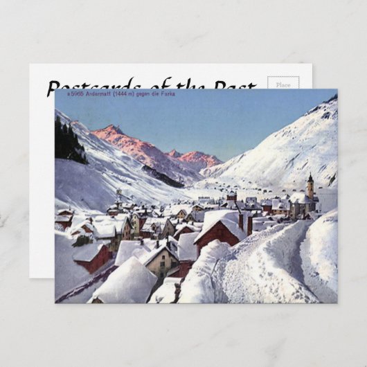 Oud Briefkaart - Andermatt, Zwitserland (Voorkant / Achterkant)
