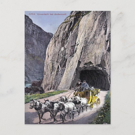 Oud Briefkaart - Andermatt, Zwitserland (Voorkant)