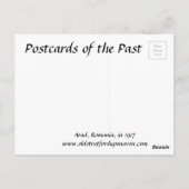 Oud Briefkaart - Arad, Roemenië. (Achterkant)