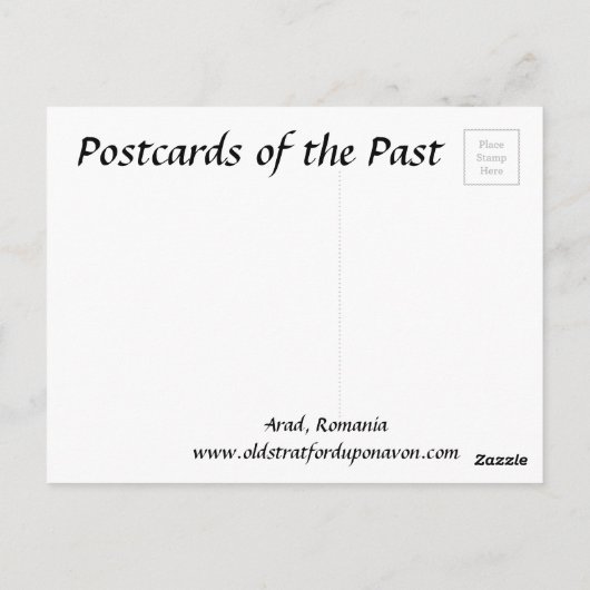 Oud Briefkaart - Arad, Roemenië (Achterkant)