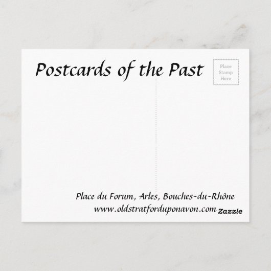 Oud Briefkaart - Arles, Bouches-du-Rhône (Achterkant)
