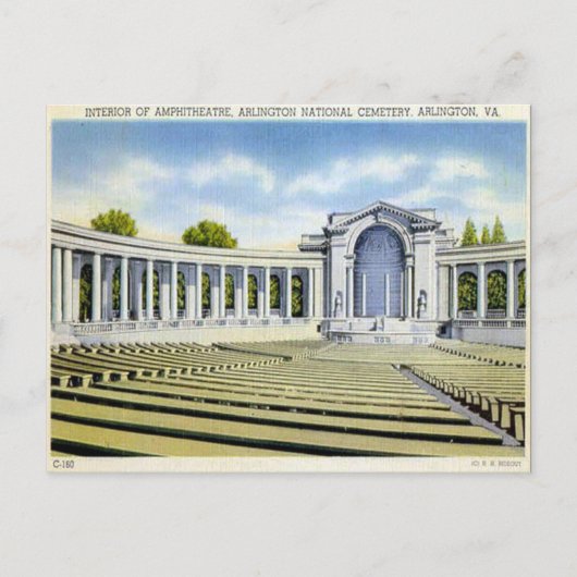 Oud Briefkaart - Arlington, Virginia, Verenigde St (Voorkant)