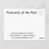 Oud Briefkaart - Armstrong Whitworth "Argosy" (Achterkant)