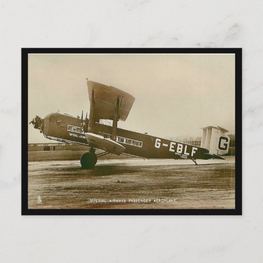 Oud Briefkaart - Armstrong Whitworth "Argosy" (Voorkant)
