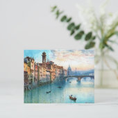 Oud Briefkaart - Arno, Florence, Italië (Staand voorkant)