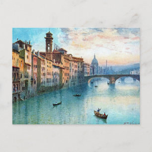 Oud Briefkaart - Arno, Florence, Italië