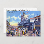 Oud Briefkaart - Atlantic City, New Jersey, VS (Voorkant / Achterkant)