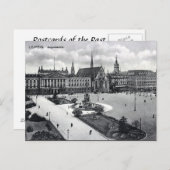 Oud Briefkaart - Augustusplatz, Leipzig (Voorkant / Achterkant)