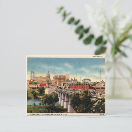 Oud Briefkaart - Austin, Texas (Staand voorkant)